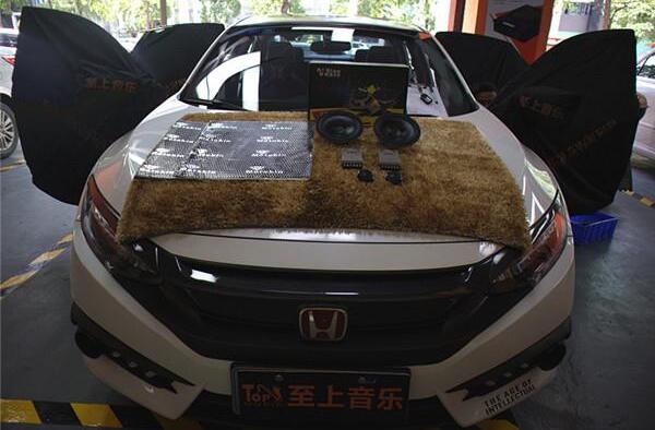 本田思域进口汽车音响改装英国正弦波S5两分频喇叭